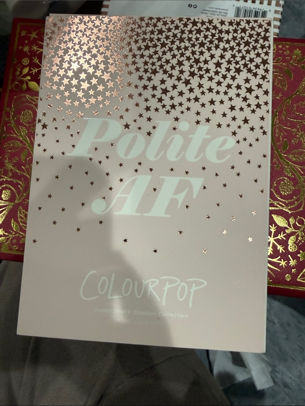 ColourPop Polite AF Palette - Pale Pink with Rose Gold Stars